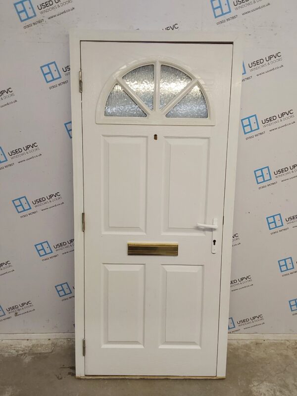 Used White Composite Front Door 925mm x 2025mm 0690 - Image 2
