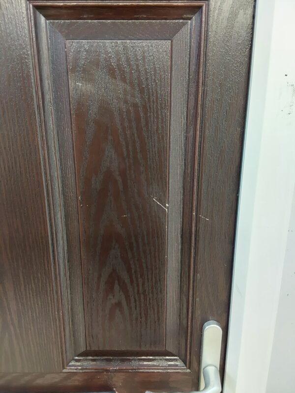 Used Brown Composite Front Door 815mm x 2070mm (Reduce To 2045mm) 0015 - Image 9
