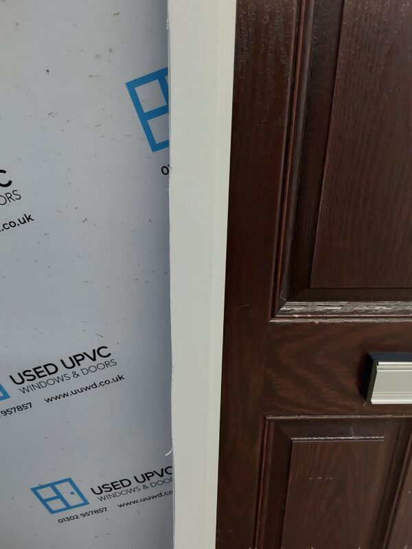 Used Brown Composite Front Door 815mm x 2070mm (Reduce To 2045mm) 0015 - Image 8