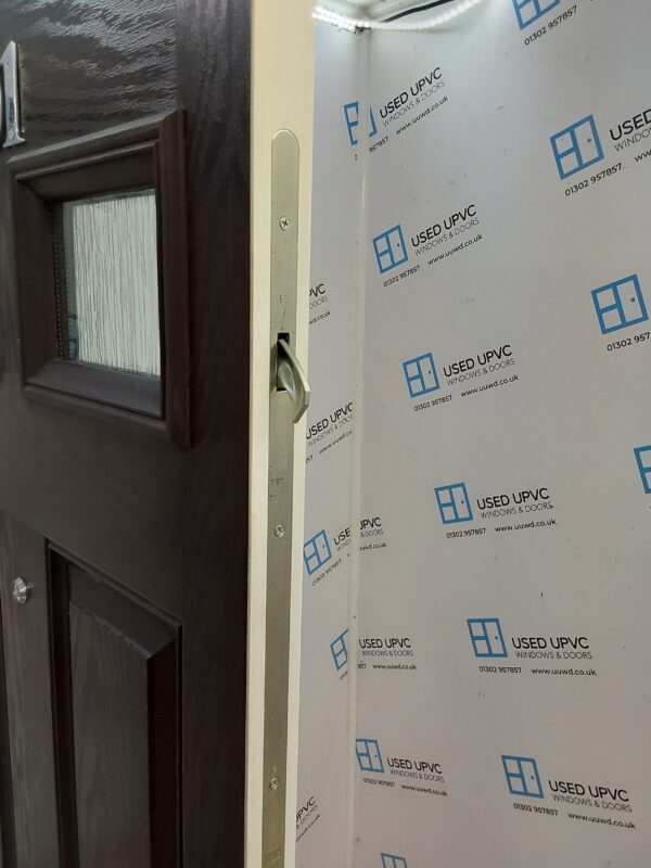 Used Brown Composite Front Door 815mm x 2070mm (Reduce To 2045mm) 0015 - Image 4