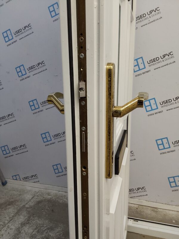 Used White Upvc Front Door And Side Panel 1215mm x 2050mm DS016 - Image 5