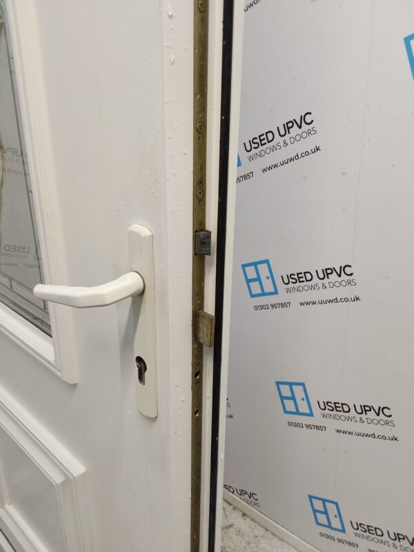 Used White Upvc Front Door And Side Panel 1735mm x 2090mm DS017 - Image 5