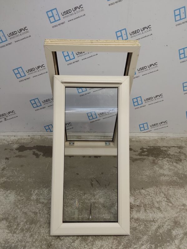 Used Cream Upvc Window 570mm x 1120mm C3124 - Image 2
