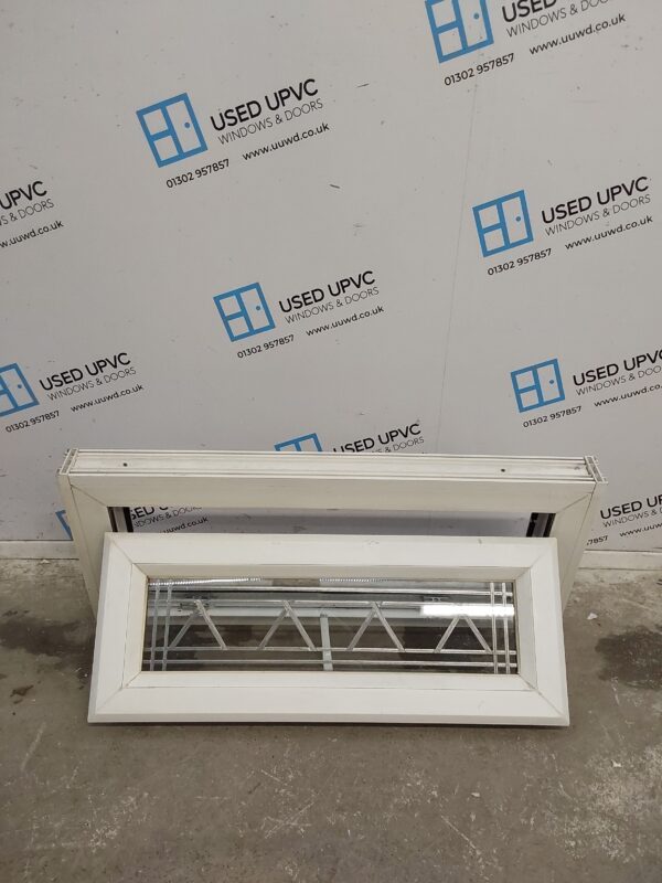 Used White Upvc Window 910mm x 385mm (Reduce To 870mm x 365mm) C3133 - Image 2