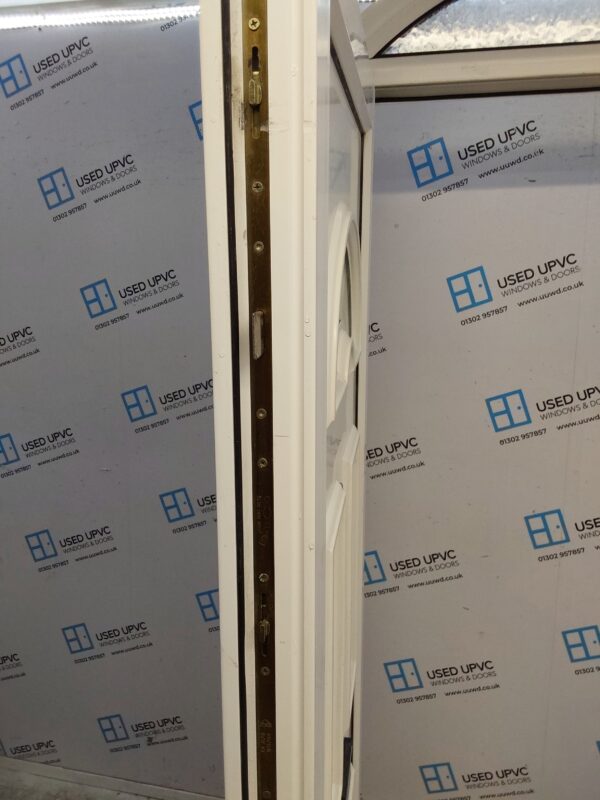 Used White Upvc Front Door With Side Panels And Toplight 1240mm x 2290mm DS018 - Image 4