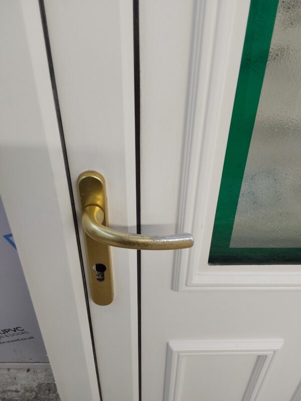Used White Upvc Front Door And Side Panel 1225mm x 2035mm DS026 - Image 8
