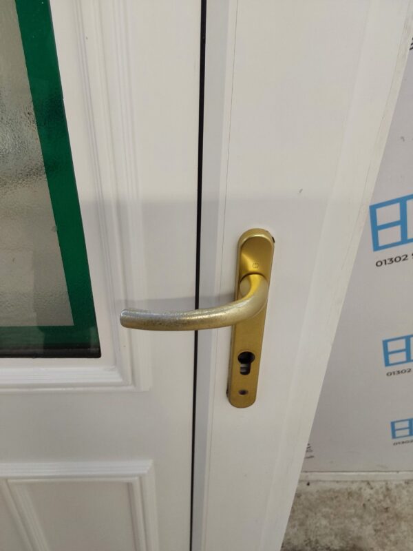 Used White Upvc Front Door And Side Panel 1225mm x 2035mm DS026 - Image 9