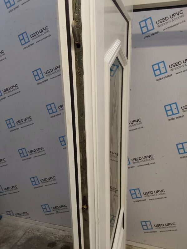 Used White Upvc Front Door And Side Panel 1225mm x 2035mm DS026 - Image 4
