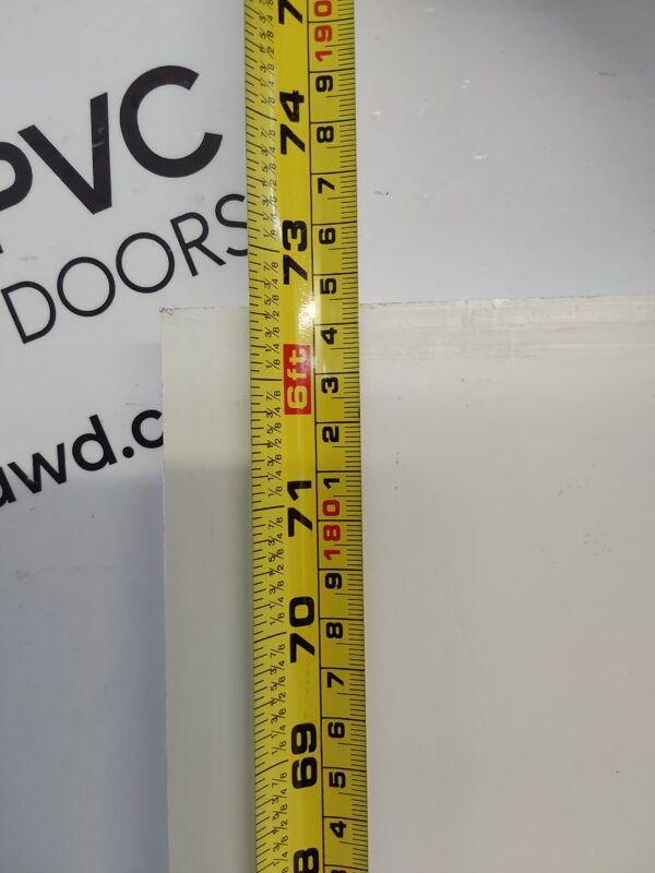 Used White Upvc Back Door Panel 656mm x 1844mm x 28mm UDP0011 - Image 3