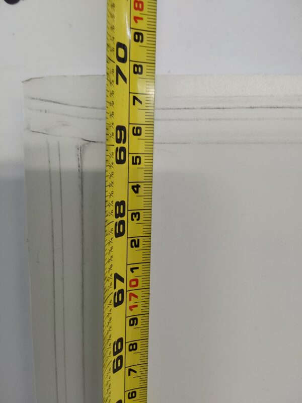 Used White Upvc Front Door Panel 649mm x 1778mm x 24mm 24UFDP009 - Image 3