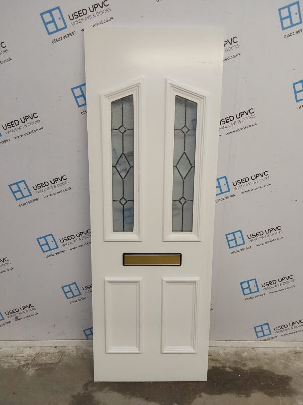 Used White Upvc Front Door Panel 621mm x 1794mm x 28mm UFDP0013 - Image 4