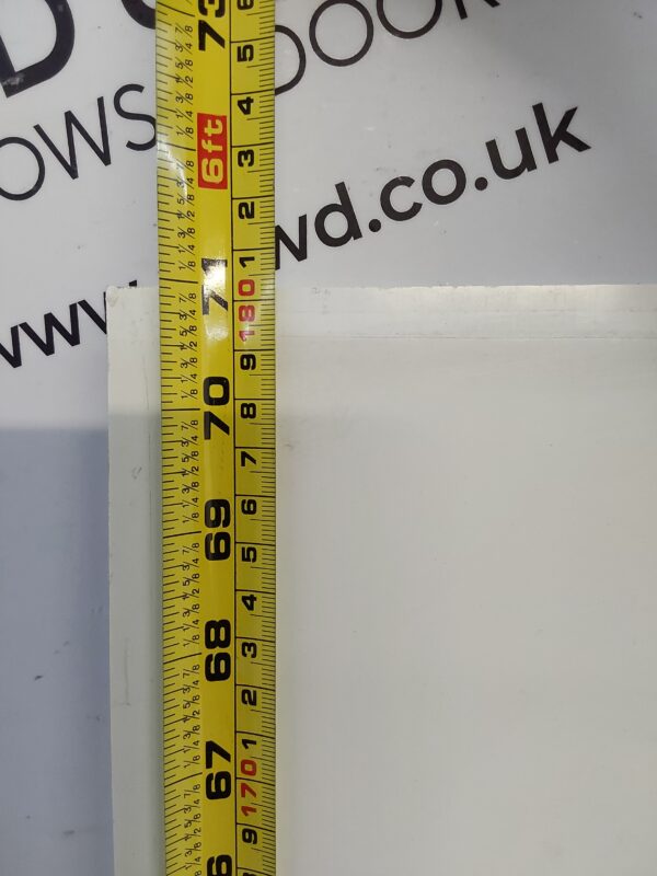 Used White Upvc Back Door Panel 609mm x 1803mm x 28mm UDP0021 - Image 3