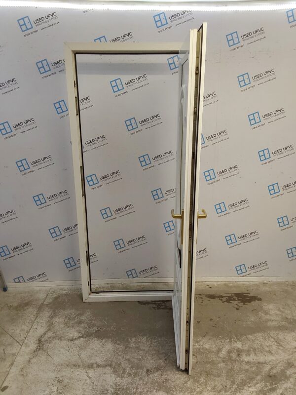 Used White Upvc Front Door 870mm x 2045mm 0458 - Image 3