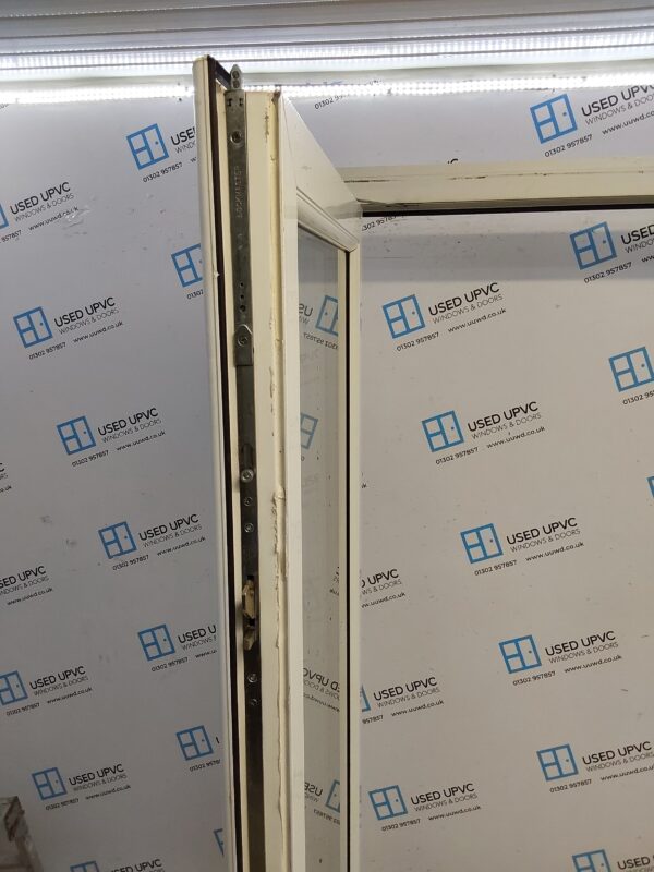 Used White Upvc French Doors 1810mm x 2090mm (Reduce To 2070mm) EA2 - Image 3