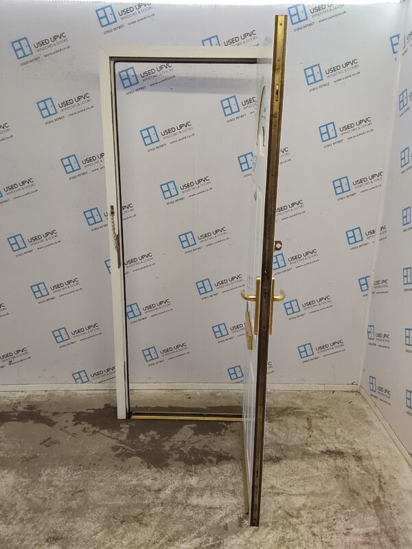 Used White Upvc Front Door 860mm x 2065mm 0120 - Image 3