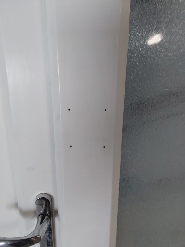 Used White Upvc Front Door With Side Panels And Toplight 1595mm x 2420mm (Reduce To 2395mm) DS028 - Image 8