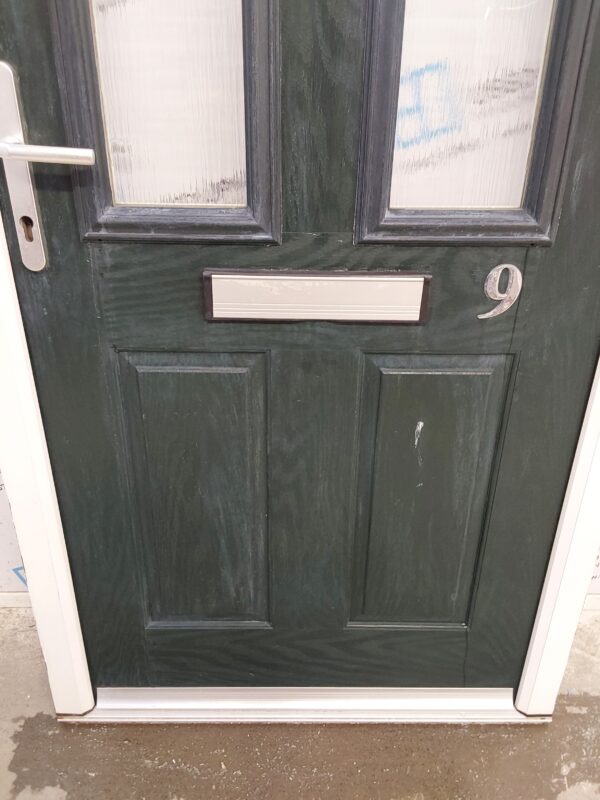 Used Dark Green Composite Front Door 935mm x 2085mm 0037 - Image 7