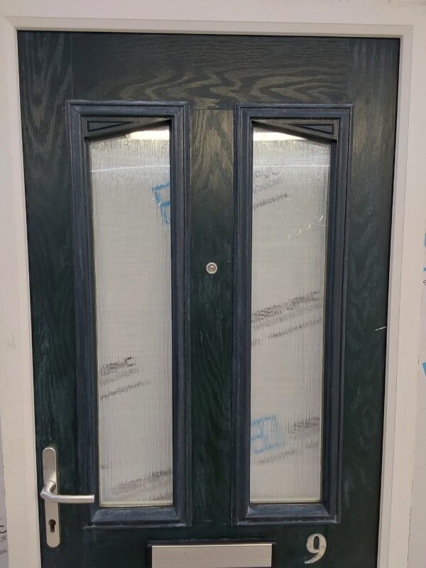 Used Dark Green Composite Front Door 935mm x 2085mm 0037 - Image 8