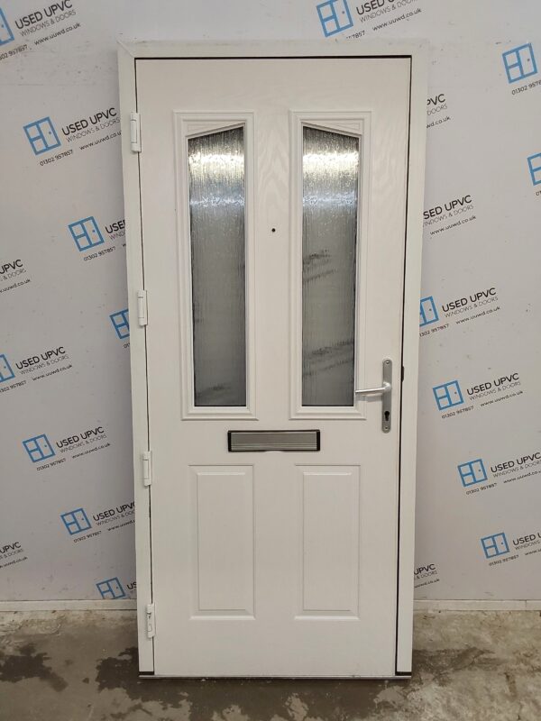 Used Dark Green Composite Front Door 935mm x 2085mm 0037 - Image 2