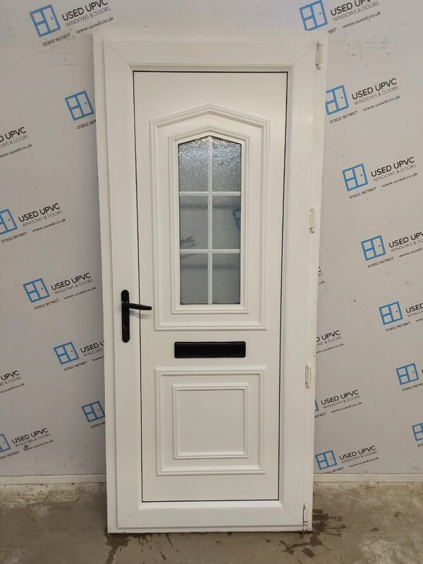 Used White Upvc Front Door 900mm x 2090mm 0636 - Image 2