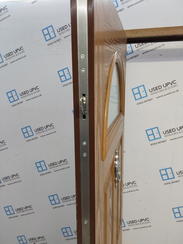 Used Oak Composite Front Door 905mm x 2025mm 0369 - Image 4
