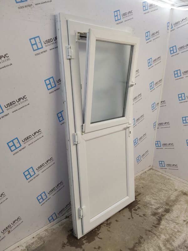Used White Upvc Stable Door 920mm x 2055mm (Reduce To 905mm) 0361 - Image 3
