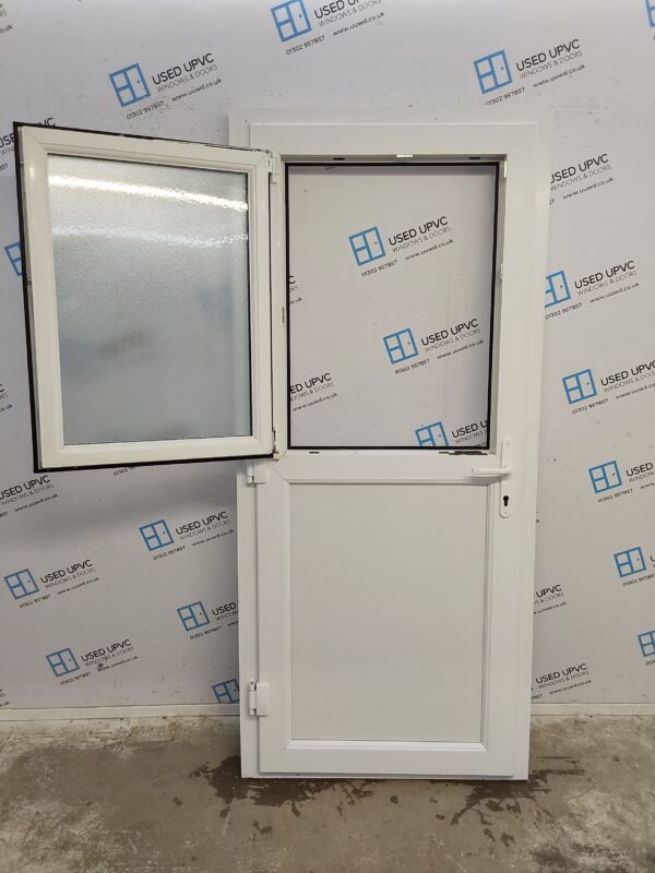 Used White Upvc Stable Door 920mm x 2055mm (Reduce To 905mm) 0361 - Image 4