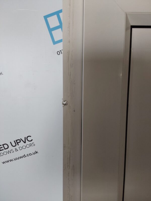 Used White Upvc Back Door And Toplight 860mm x 2425mm 0562 - Image 9