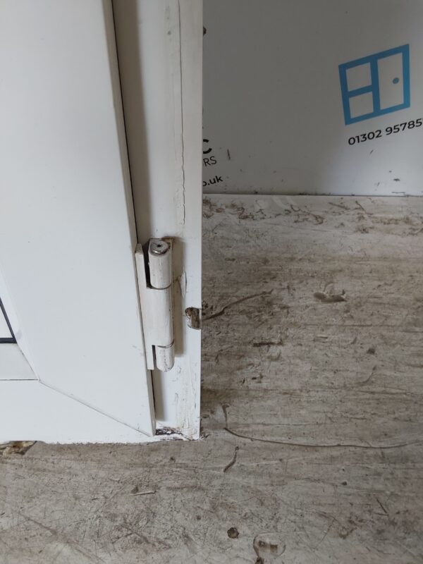 Used White Upvc Back Door And Toplight 860mm x 2425mm 0562 - Image 13