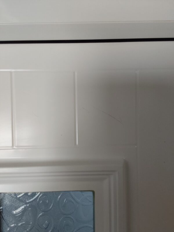 Used White Upvc Back Door And Toplight 860mm x 2425mm 0562 - Image 14