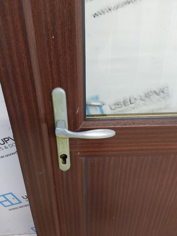 Used Woodgrain Upvc Back Door 920mm x 2065mm (Reduce To 900mm x 2045mm) 0078 - Image 18