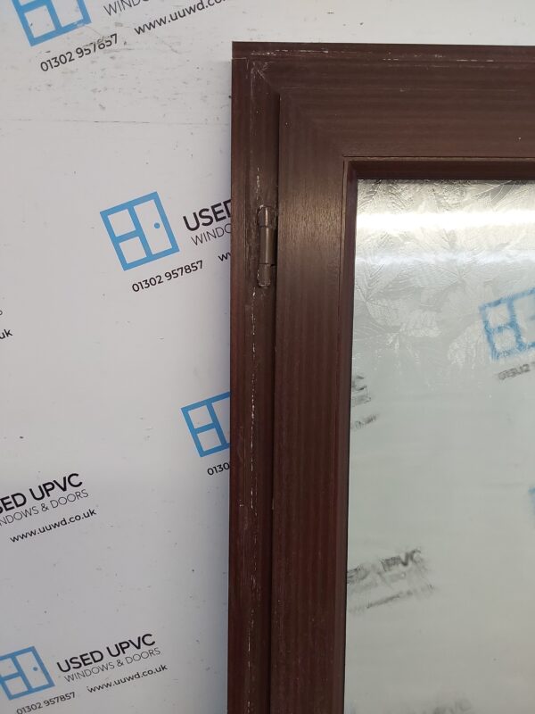 Used Woodgrain Upvc Back Door 920mm x 2065mm (Reduce To 900mm x 2045mm) 0078 - Image 8