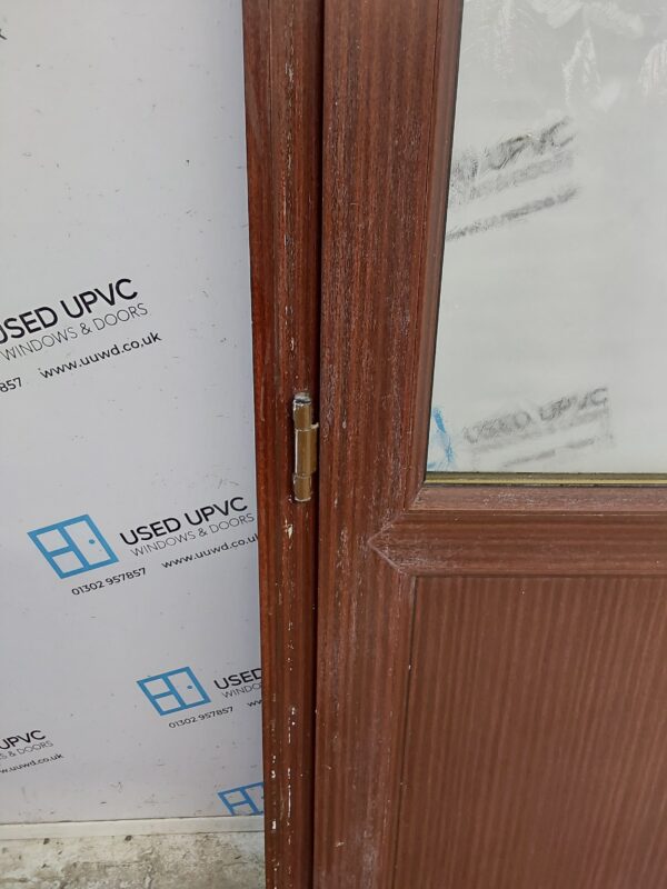 Used Woodgrain Upvc Back Door 920mm x 2065mm (Reduce To 900mm x 2045mm) 0078 - Image 9
