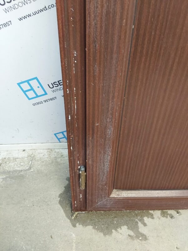 Used Woodgrain Upvc Back Door 920mm x 2065mm (Reduce To 900mm x 2045mm) 0078 - Image 10