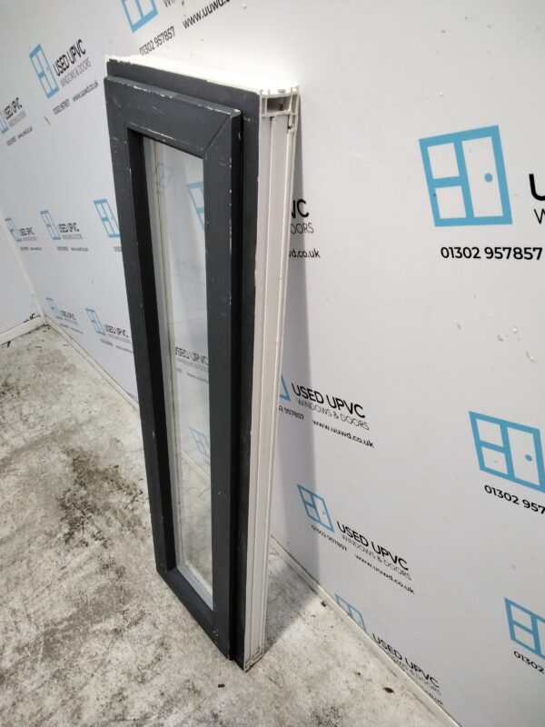 Used Anthracite Grey Upvc Window 1225mm x 370mm W0172 - Image 6