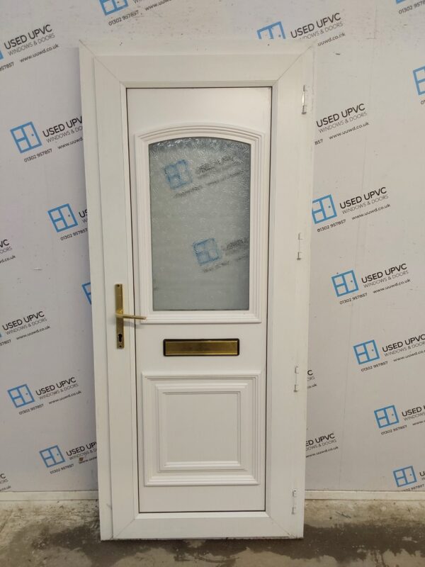 Used White Upvc Front Door 850mm x 1970mm 0290 - Image 2