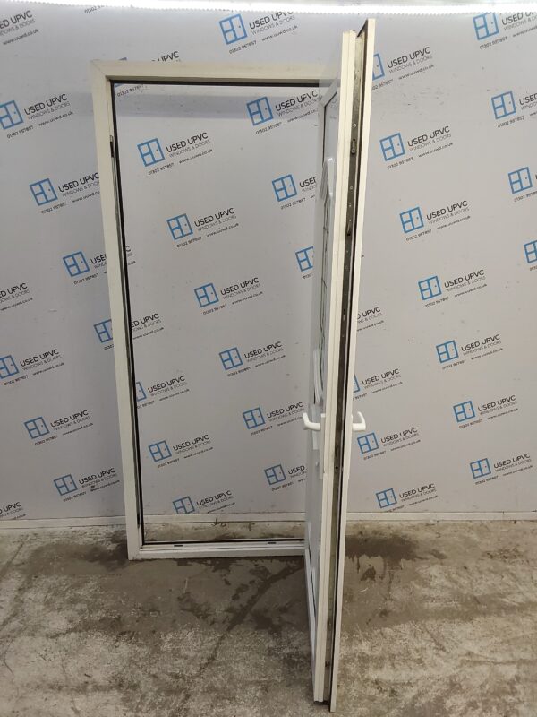 Used White Upvc Back Door 915mm x 2090mm (reduce to 900mm) 0764 - Image 3