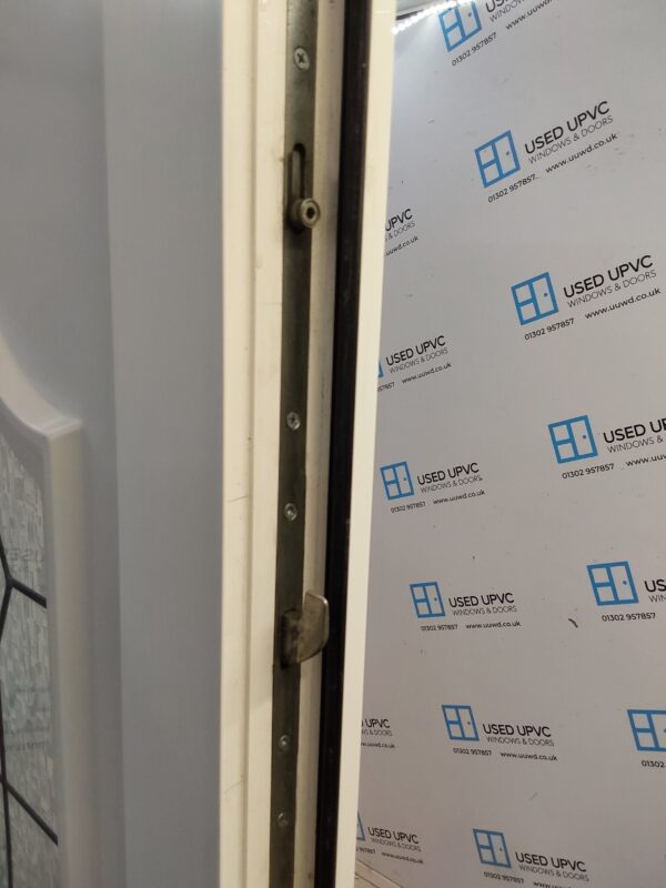 Used White Upvc Back Door 915mm x 2090mm (reduce to 900mm) 0764 - Image 7
