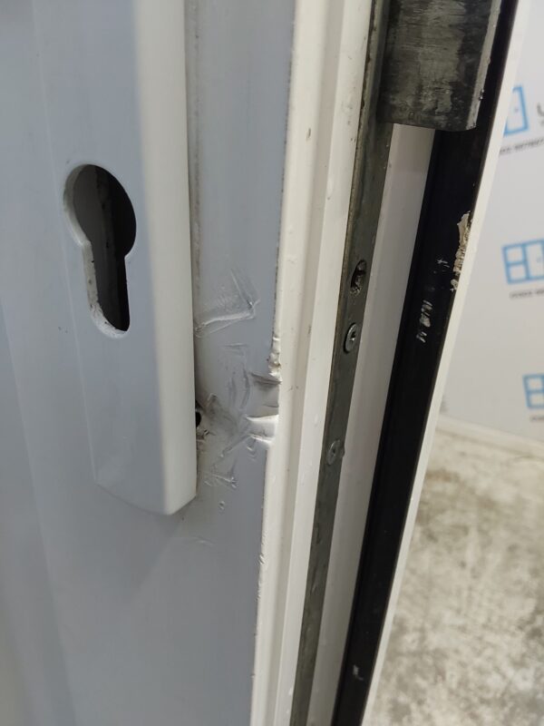 Used White Upvc Back Door 915mm x 2090mm (reduce to 900mm) 0764 - Image 5