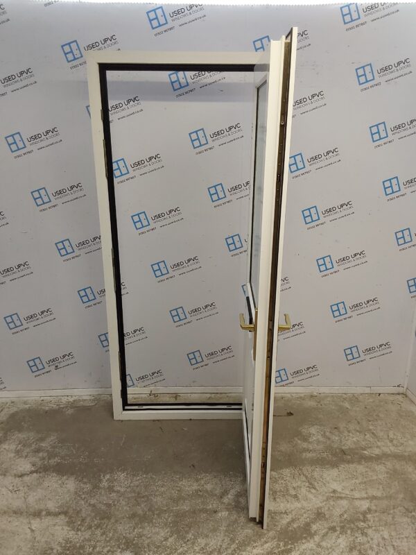Used White Upvc Front Door 900mm x 2045mm (Reduce To 880mm) 0801 - Image 3