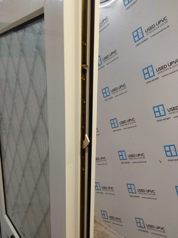 Used White Upvc Front Door 900mm x 2045mm (Reduce To 880mm) 0801 - Image 4