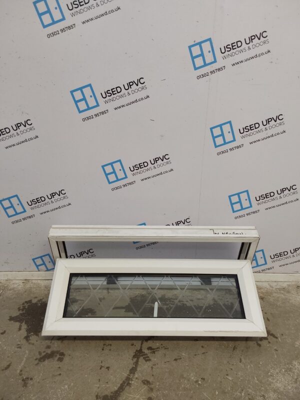 Used White Upvc Window 895mm x 365mm W0228 - Image 2