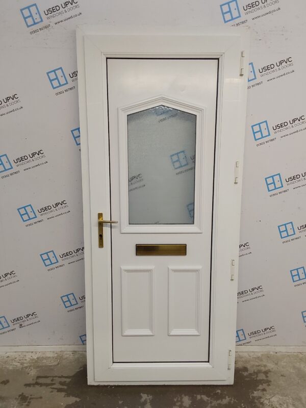 Used White Upvc Front Door 900mm x 2070mm C6059 - Image 2