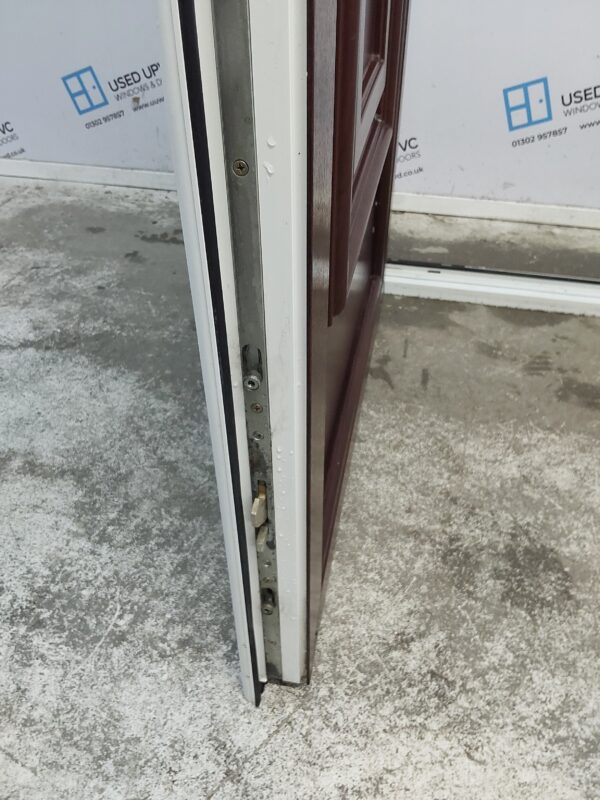 Used Rosewood Upvc Front Door 920mm x 2055mm (Reduce To 900mm) 0822 - Image 6