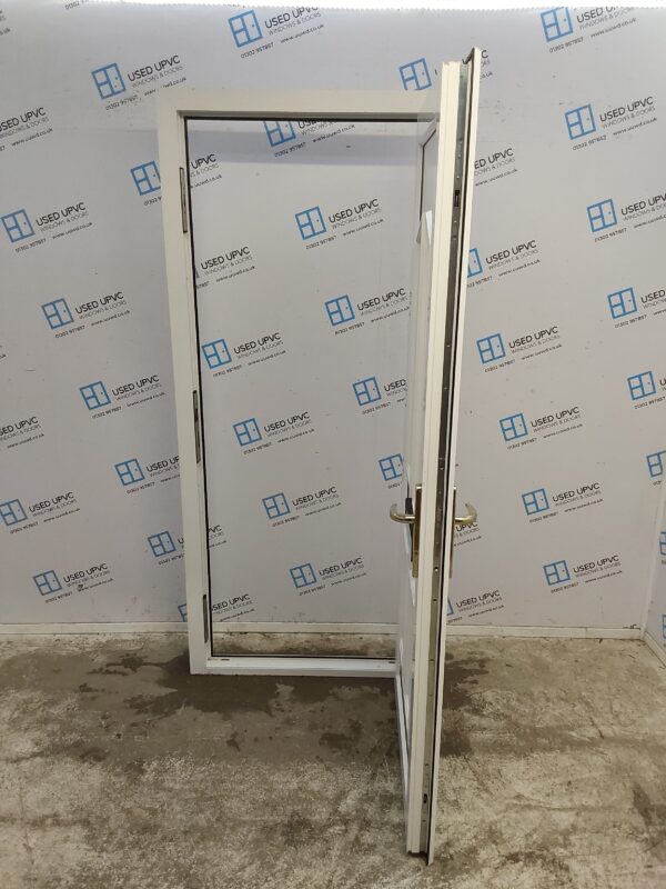 Used White Upvc Front Door 915mm x 2035mm (Reduce To 900mm) C6061 - Image 3