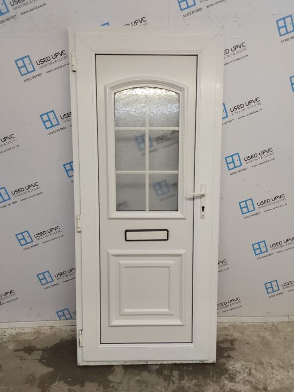 Used White Upvc Front Door 870mm x 2020mm C7D004 - Image 2