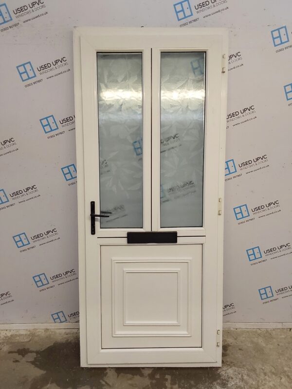 Used White Upvc Front Door 895mm x 2065mm C7D007 - Image 2