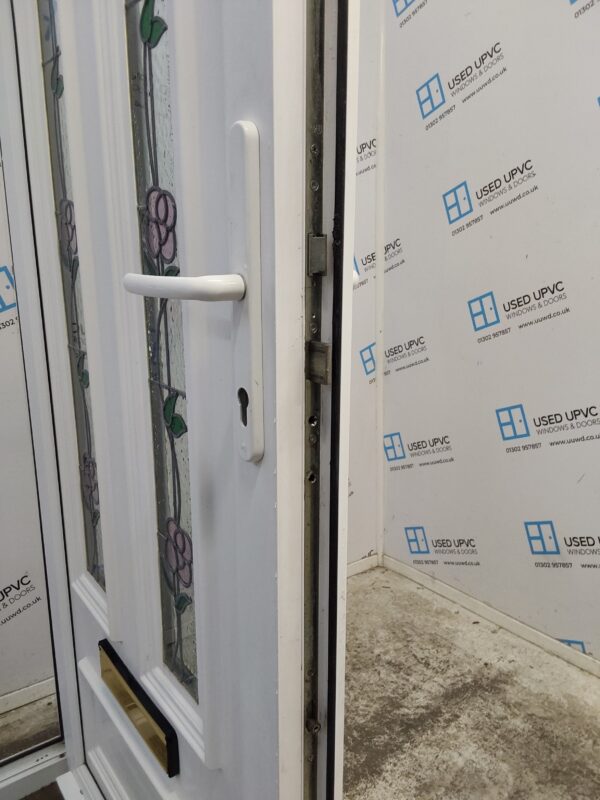 Used White Upvc Front Door And Side Panel 1360mm x 2035mm DS033 - Image 5