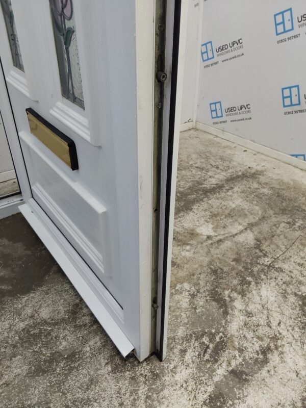 Used White Upvc Front Door And Side Panel 1360mm x 2035mm DS033 - Image 6