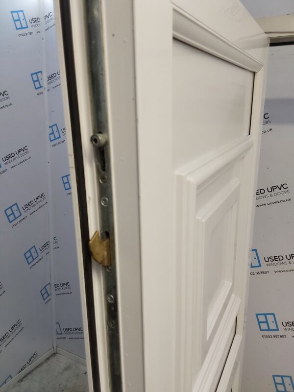 Used White Upvc Back Door (Outwards Opening) 840mm x 1950mm 0612 - Image 4